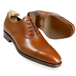 Best Sale Carmina CAP TOE OXFORDS 80201 RAIN TANNED