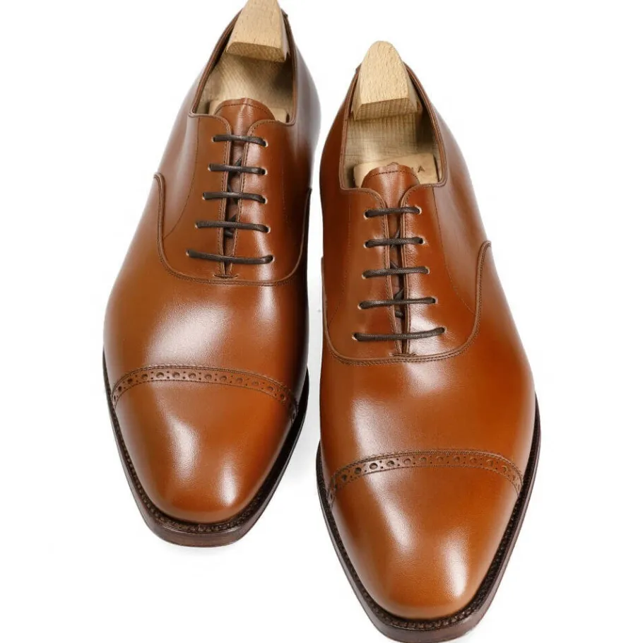 cap_toe_oxfords__rain_3.webp Best Sale Carmina CAP TOE OXFORDS 80201 RAIN TANNED