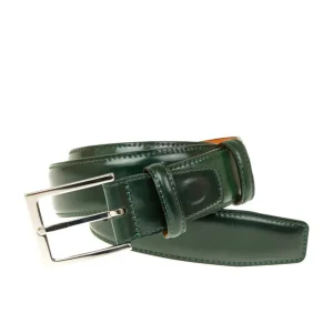 Cheap Carmina CEINTURE EN CORDOVAN VERT GREEN