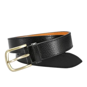 Best Carmina CEINTURE EN CUIR POUR HOMME ELBAMAT NOIR | BLACK