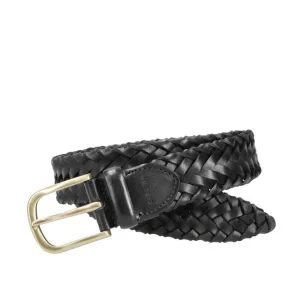 Outlet Carmina CEINTURE EN CUIR TRESSÉ BLACK
