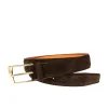 Store Carmina CEINTURE EN DAIM MARRON BROWN