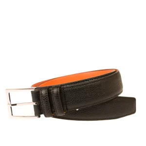 New Carmina CEINTURE EN GRAIN NOIRE BLACK