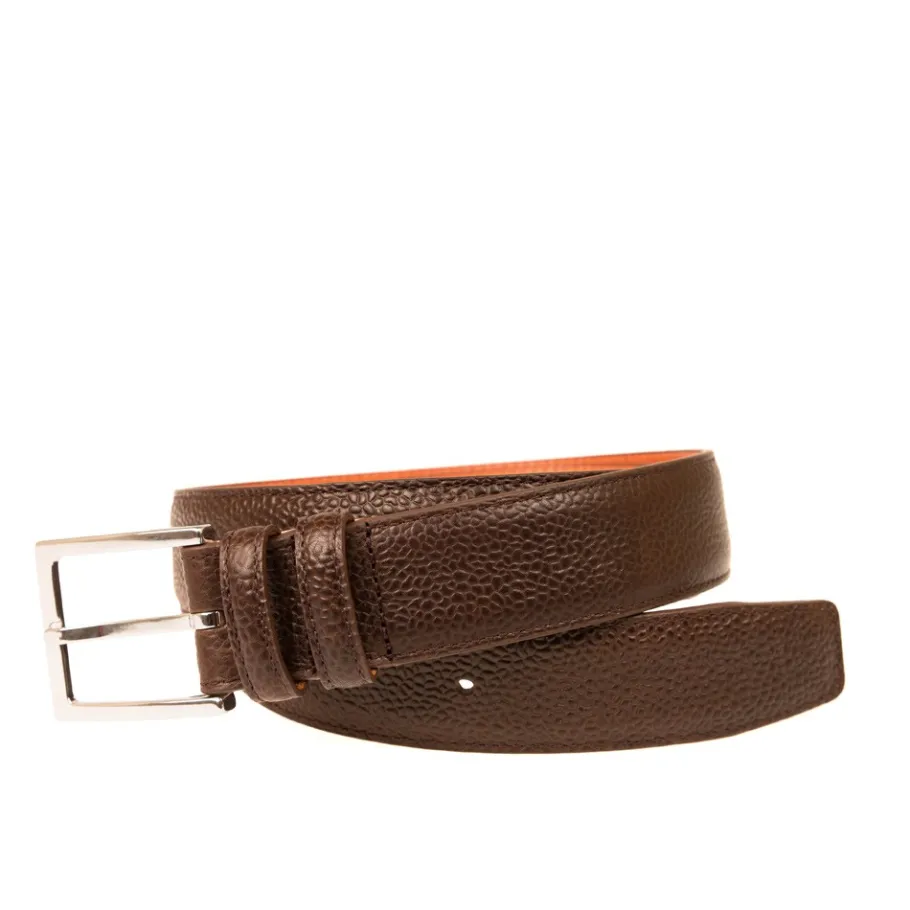 ceinture_en_karagrain_marron_0.webp Cheap Carmina CEINTURE EN KARAGRAIN MARRON BROWN
