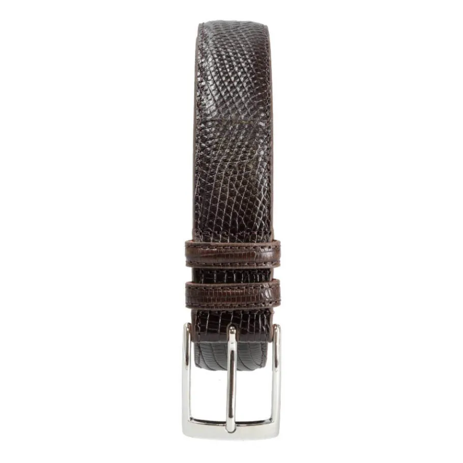 ceinture_en_lzard_marron__mm_1.webp Cheap Carmina CEINTURE EN LÉZARD MARRON 35 MM BROWN