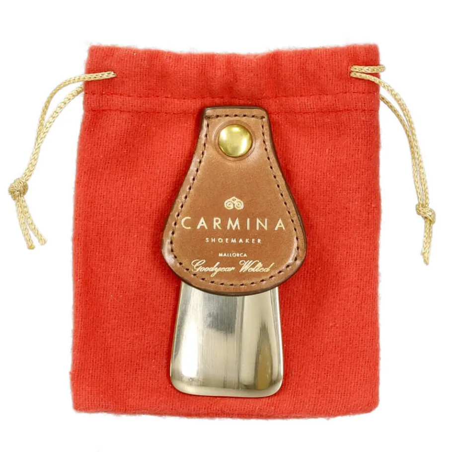 New Carmina CHAUSSE-PIED DE VOYAGE EN LAITON ET CUIR CORDOVAN | BOURBON