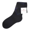 Clearance Carmina CHAUSSETTES COURTES À CARREAUX MARINES | NAVY