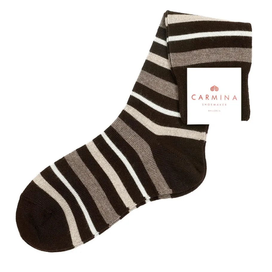 chaussettes_courtes_rayes_grises__carmina_0.webp Shop Carmina CHAUSSETTES COURTES RAYÉES GRISES | COFFEE