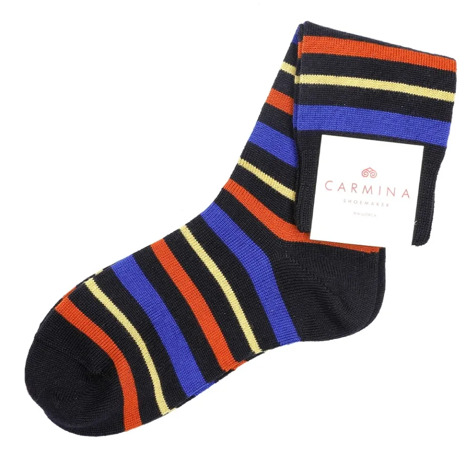 Store Carmina CHAUSSETTES COURTES RAYÉES ES | MULTICOLOR