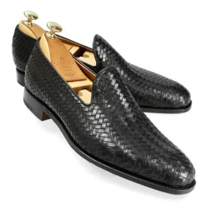 Sale Carmina CHAUSSONS NOIRS TRESSÉS | BLACK