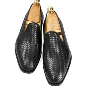 Sale Carmina CHAUSSONS NOIRS TRESSÉS | BLACK