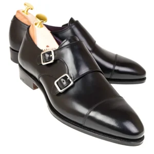 Cheap Carmina CHAUSSURE A BOUCLES CORDOVAN NOIR | BLACK