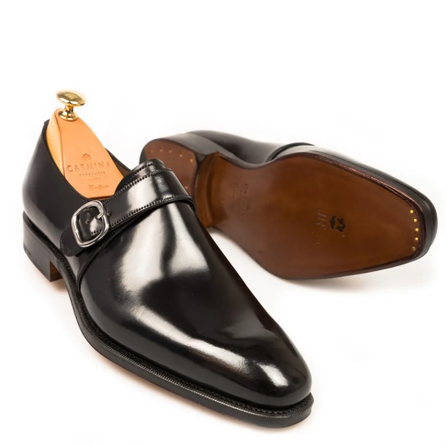 chaussure_a_boucles_cordovan_noir__carmina_1.webp Flash Sale Carmina CHAUSSURE A BOUCLES CORDOVAN NOIR | BLACK