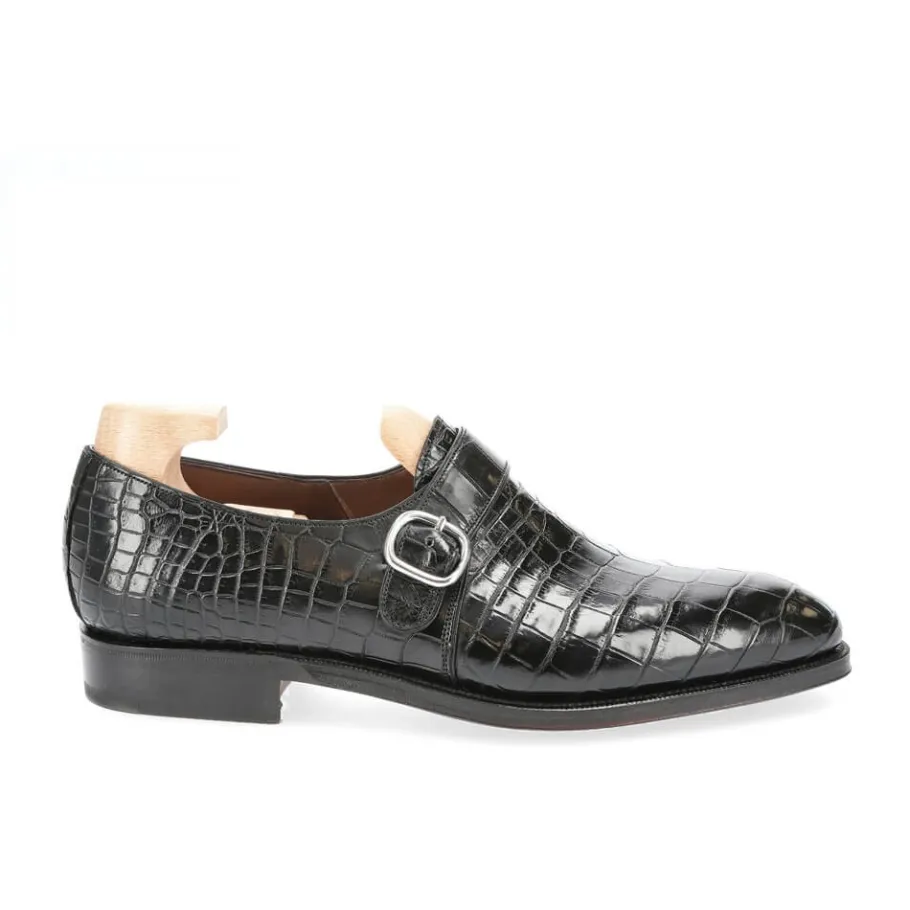 chaussures_a_boucle_unique_alligator_noir__carmina_2.webp Store Carmina CHAUSSURES A BOUCLE UNIQUE ALLIGATOR NOIR | BLACK