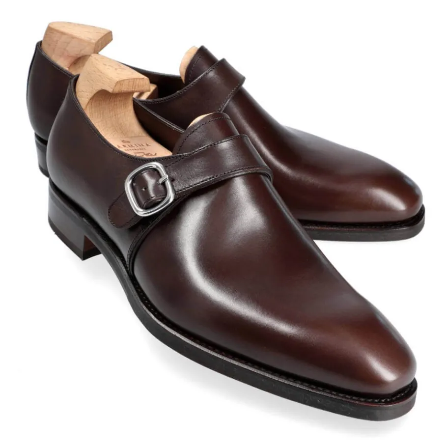 chaussures_a_boucle_unique_homme_boxcalf_marron__carmina_0-1.webp Discount Carmina CHAUSSURES A BOUCLE UNIQUE HOMME BOXCALF MARRON | BROWN