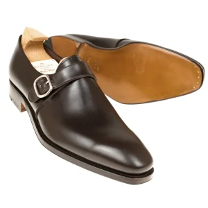 Shop Carmina CHAUSSURES A BOUCLE UNIQUE HOMME BOXCALF MARRON | BROWN