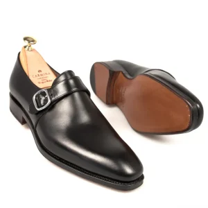 Best Sale Carmina CHAUSSURES A BOUCLE UNIQUE HOMME BOXCALF NOIR | BLACK