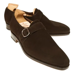 Shop Carmina CHAUSSURES A BOUCLE UNIQUE HOMME DAIM MARRON | BROWN