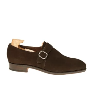 Shop Carmina CHAUSSURES A BOUCLE UNIQUE HOMME DAIM MARRON | BROWN