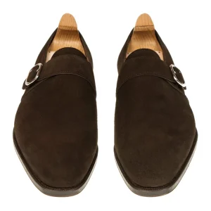 Shop Carmina CHAUSSURES A BOUCLE UNIQUE HOMME DAIM MARRON | BROWN