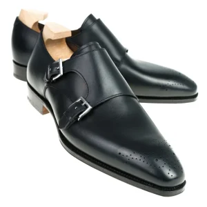 Hot Carmina CHAUSSURES A DOUBLE BOUCLE BOXCALF NOIR | BLACK