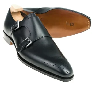 Hot Carmina CHAUSSURES A DOUBLE BOUCLE BOXCALF NOIR | BLACK