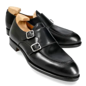 Best Sale Carmina CHAUSSURES A DOUBLE BOUCLE CORDOVAN NOIR | BLACK
