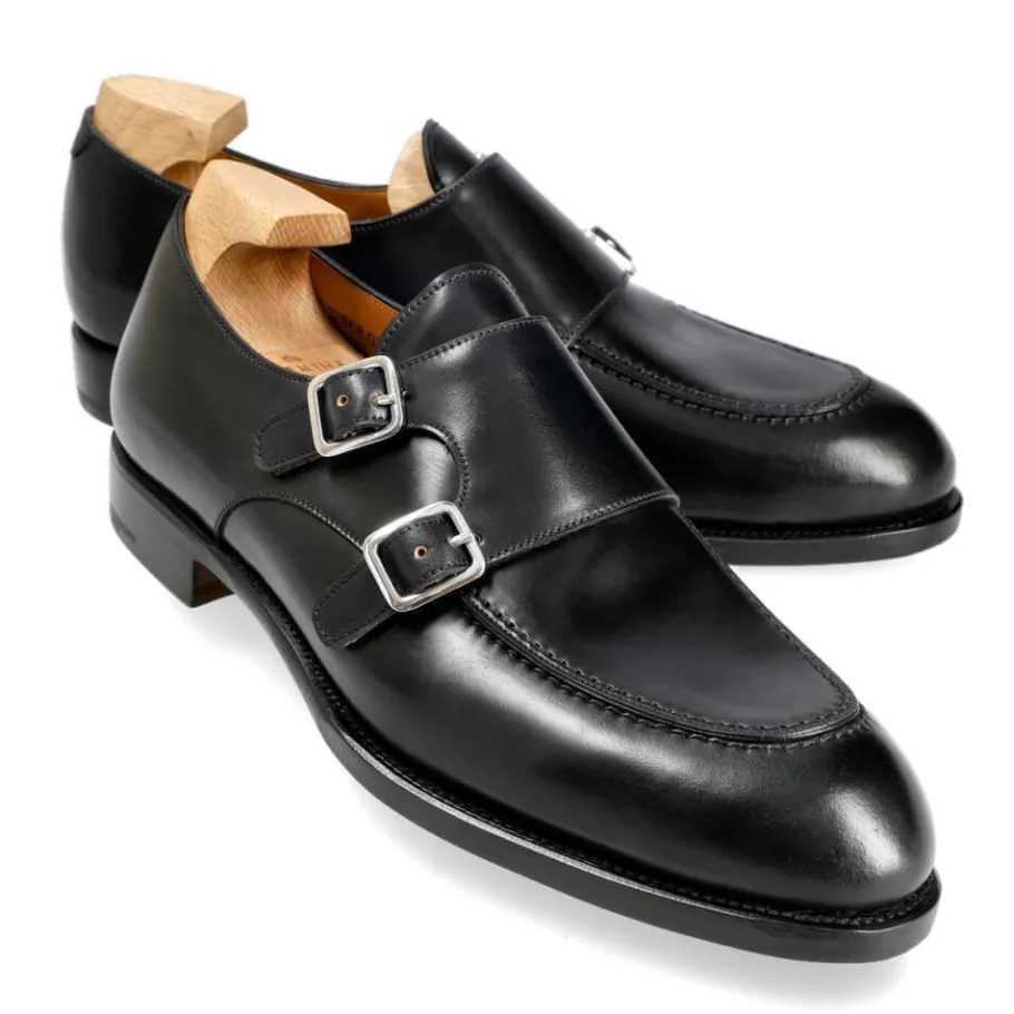 chaussures_a_double_boucle_cordovan_noir__carmina_0.webp Best Sale Carmina CHAUSSURES A DOUBLE BOUCLE CORDOVAN NOIR | BLACK