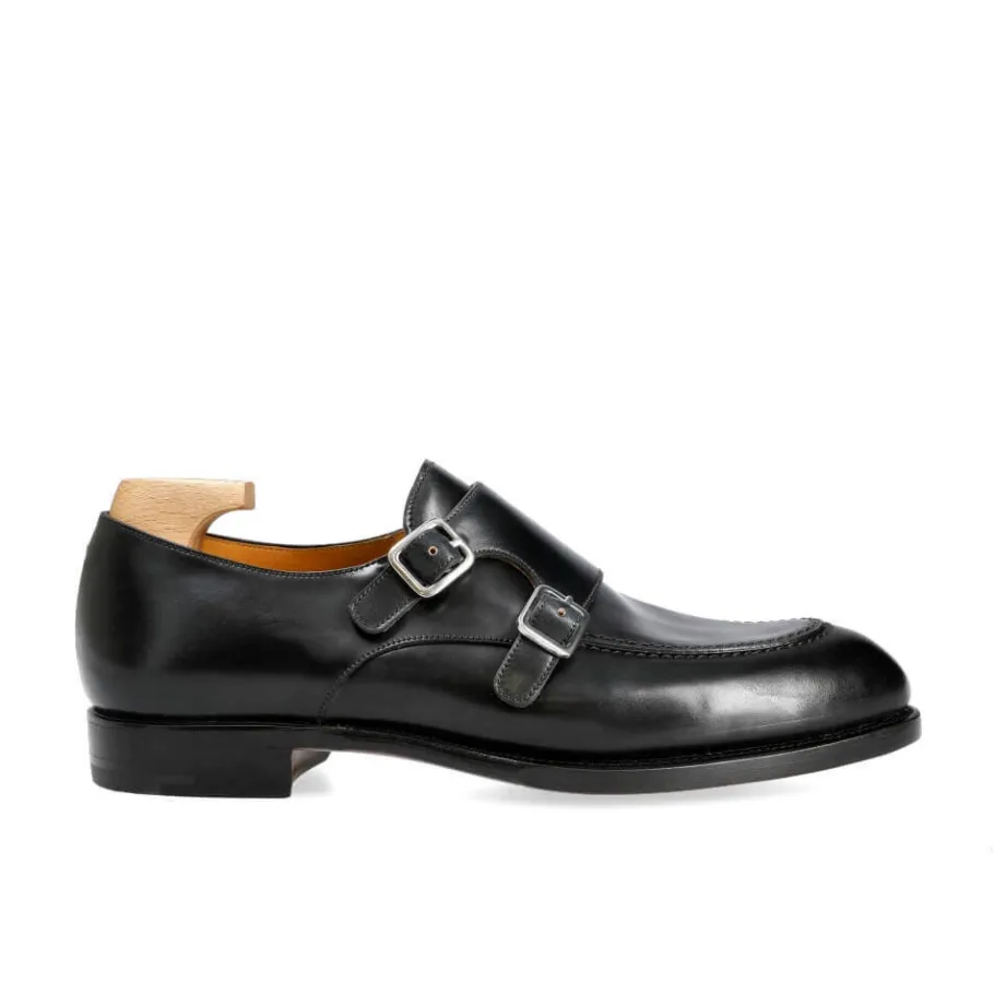 chaussures_a_double_boucle_cordovan_noir__carmina_2.webp Best Sale Carmina CHAUSSURES A DOUBLE BOUCLE CORDOVAN NOIR | BLACK