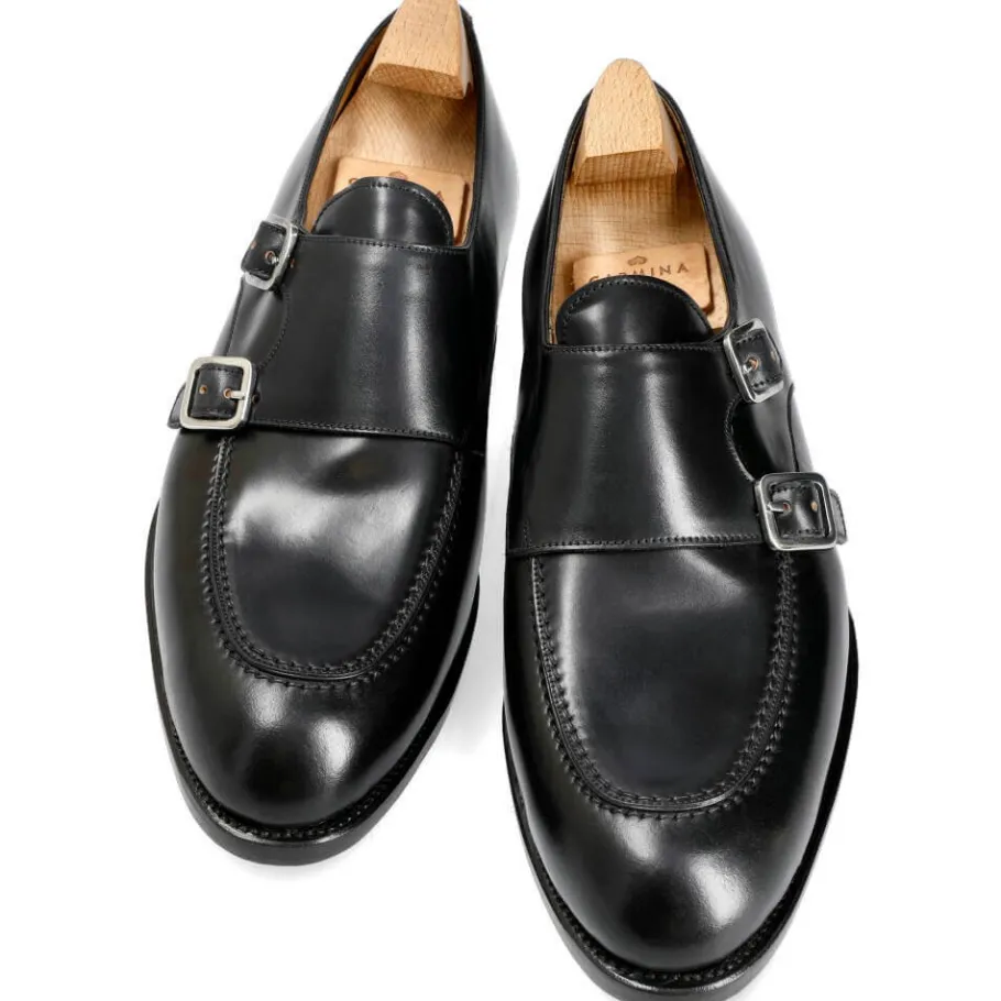 chaussures_a_double_boucle_cordovan_noir__carmina_3.webp Best Sale Carmina CHAUSSURES A DOUBLE BOUCLE CORDOVAN NOIR | BLACK