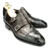 Store Carmina CHAUSSURES A DOUBLE BOUCLE CROCODILE MARRON |