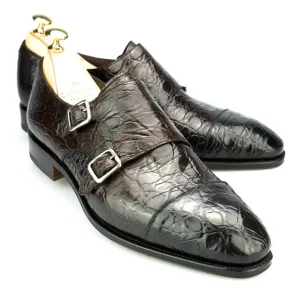 Store Carmina CHAUSSURES A DOUBLE BOUCLE CROCODILE MARRON |