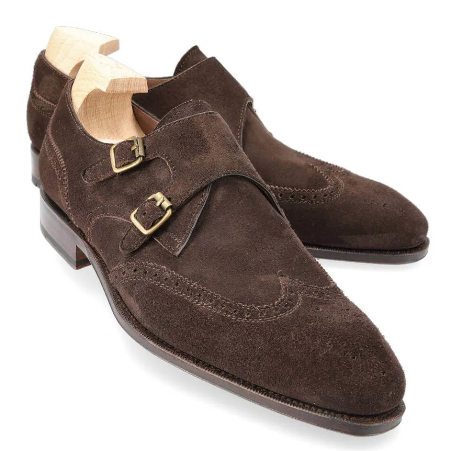 chaussures_a_double_boucle_daim_marron__carmina_0-3.webp Cheap Carmina CHAUSSURES A DOUBLE BOUCLE DAIM MARRON | BROWN