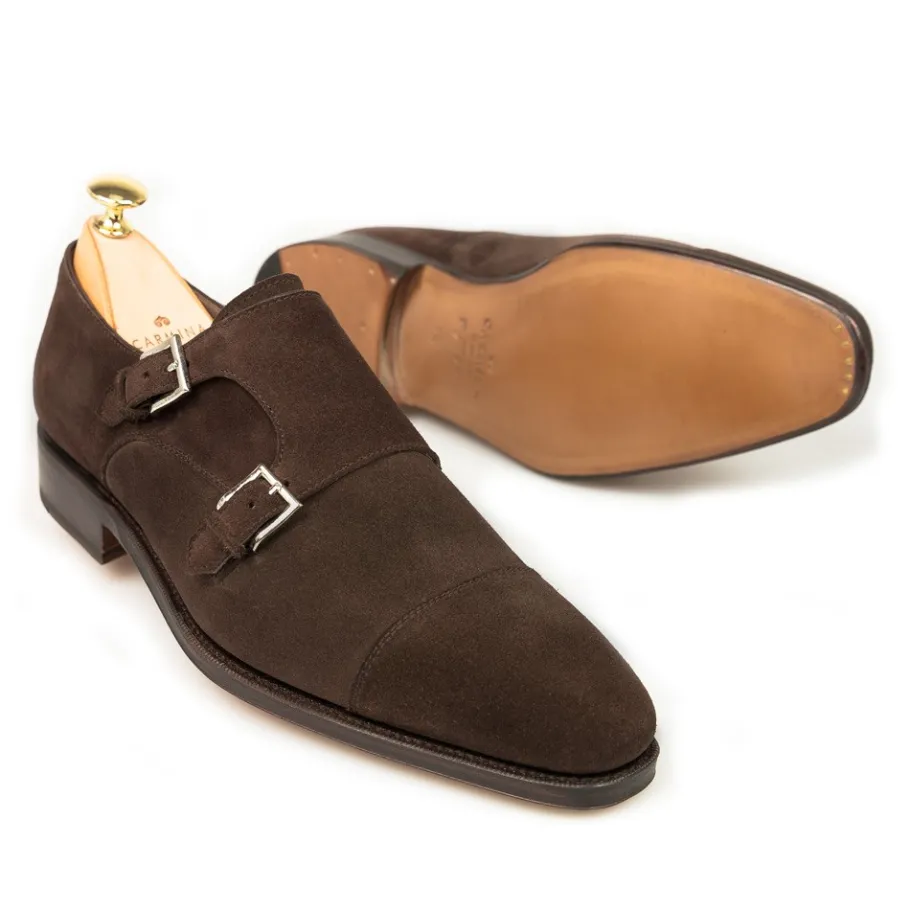 chaussures_a_double_boucle_daim_marron__carmina_1-1.webp Outlet Carmina CHAUSSURES A DOUBLE BOUCLE DAIM MARRON | BROWN