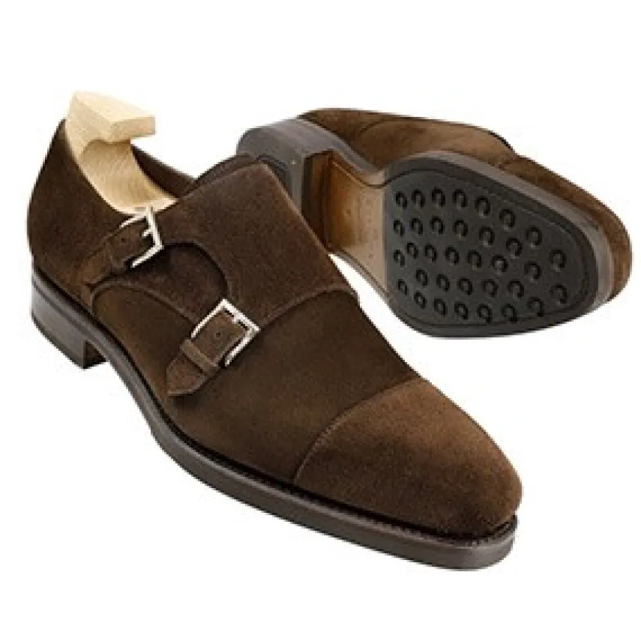 chaussures_a_double_boucle_daim_marron__carmina_1-2.webp Shop Carmina CHAUSSURES A DOUBLE BOUCLE DAIM MARRON | BROWN