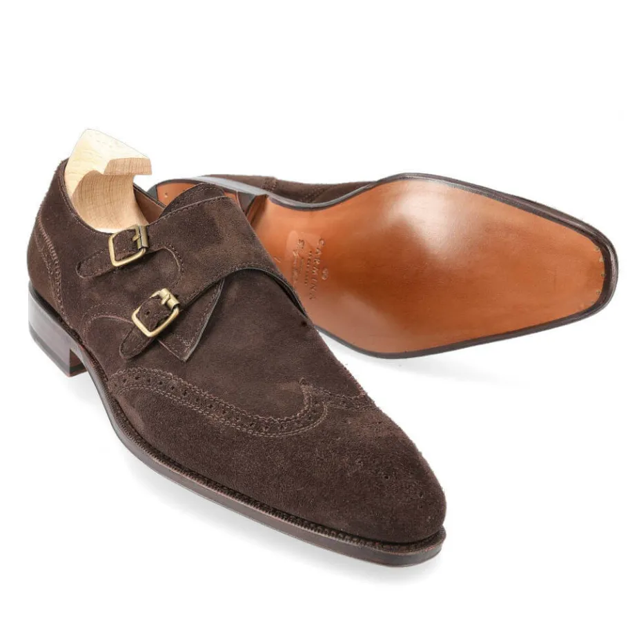 chaussures_a_double_boucle_daim_marron__carmina_1-3.webp Cheap Carmina CHAUSSURES A DOUBLE BOUCLE DAIM MARRON | BROWN