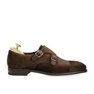 Best Carmina CHAUSSURES A DOUBLE BOUCLE DAIM MARRON | BROWN