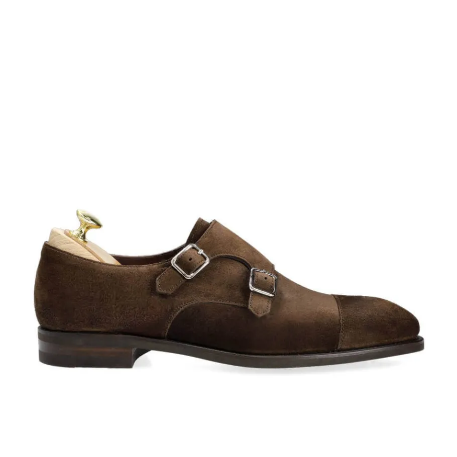 chaussures_a_double_boucle_daim_marron__carmina_2.webp Best Carmina CHAUSSURES A DOUBLE BOUCLE DAIM MARRON | BROWN