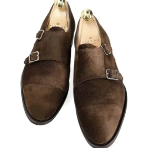 Best Carmina CHAUSSURES A DOUBLE BOUCLE DAIM MARRON | BROWN