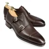Outlet Carmina CHAUSSURES A DOUBLE BOUCLE GRAIN MARRON | BROWN