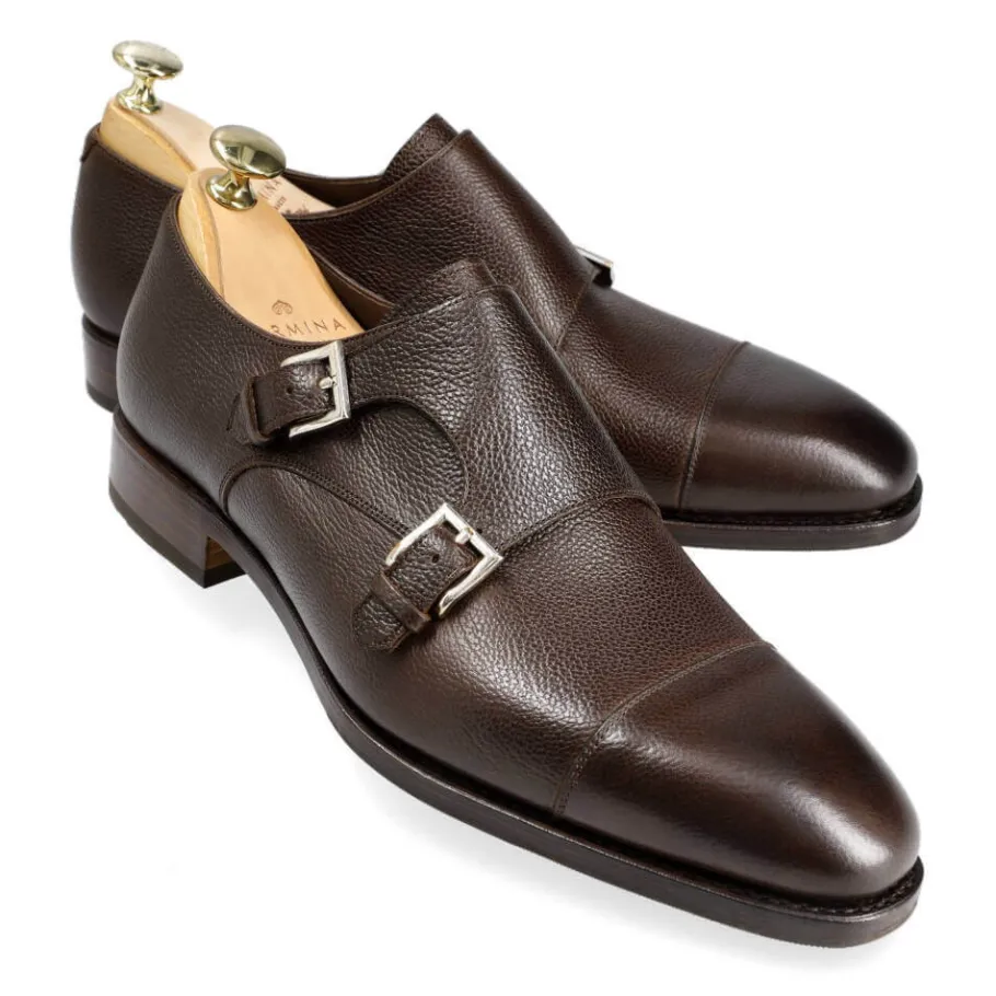 chaussures_a_double_boucle_grain_marron__carmina_0.webp Outlet Carmina CHAUSSURES A DOUBLE BOUCLE GRAIN MARRON | BROWN