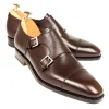 New Carmina CHAUSSURES A DOUBLE BOUCLE KARANGRAIN MARRON | BROWN