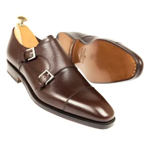 New Carmina CHAUSSURES A DOUBLE BOUCLE KARANGRAIN MARRON | BROWN