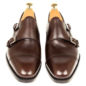 New Carmina CHAUSSURES A DOUBLE BOUCLE KARANGRAIN MARRON | BROWN