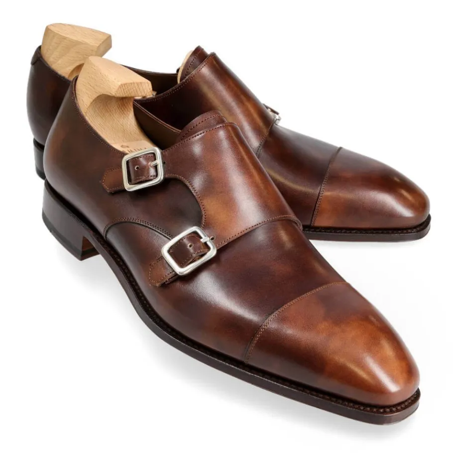 chaussures_a_double_boucle_museum_marron__carmina_0.webp Best Sale Carmina CHAUSSURES A DOUBLE BOUCLE MUSEUM MARRON | BROWN
