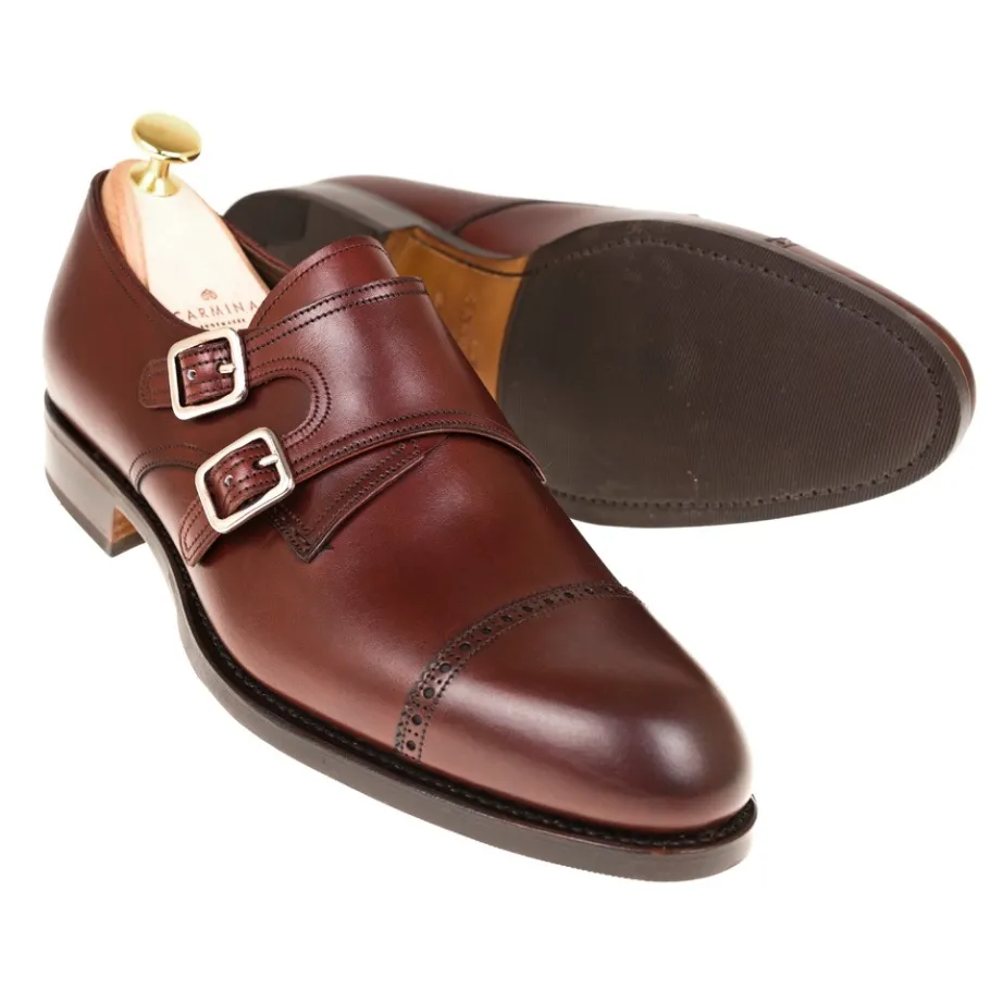 chaussures_a_double_boucle_vegano_burgundy__carmina_1.webp Sale Carmina CHAUSSURES A DOUBLE BOUCLE VEGANO | BURGUNDY