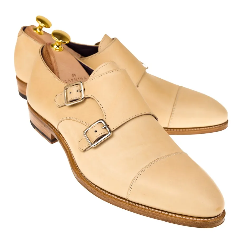 chaussures_a_double_boucle_vegano_natural__carmina_0.webp Best Sale Carmina CHAUSSURES A DOUBLE BOUCLE VEGANO | NATURAL