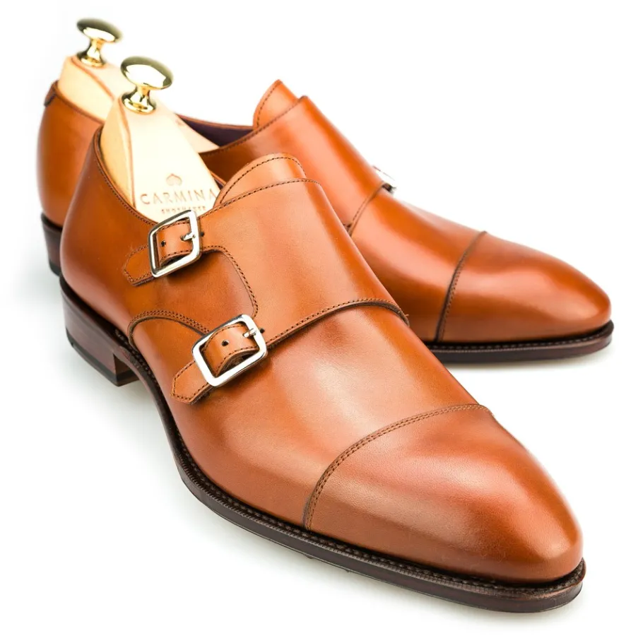 chaussures_a_double_boucle_vegano_tan__carmina_0.webp Fashion Carmina CHAUSSURES A DOUBLE BOUCLE VEGANO TAN |