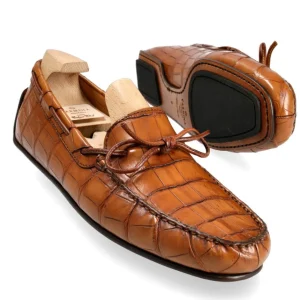 Flash Sale Carmina CHAUSSURES DE CONDUITE CUIR ALLIGATOR | TANNED