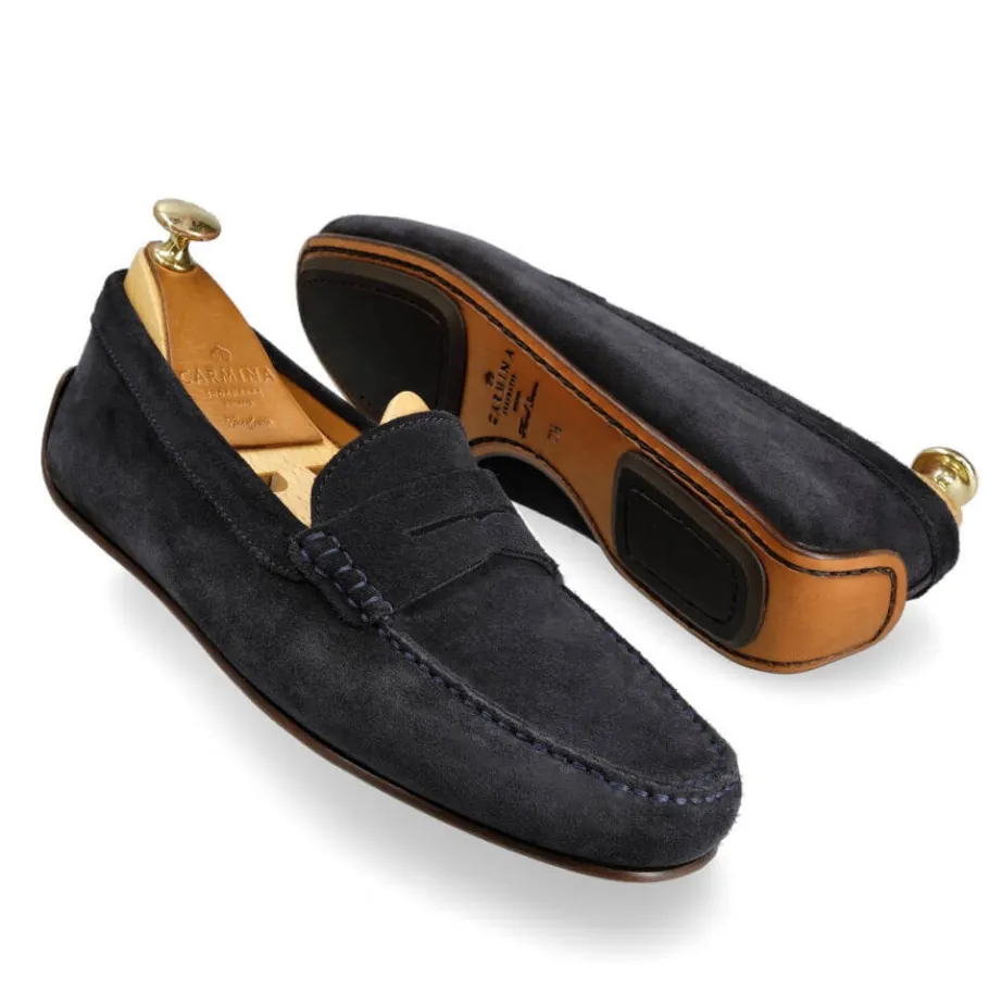 chaussures_de_conduite_en_daim_marine__carmina_1.webp Clearance Carmina CHAUSSURES DE CONDUITE EN DAIM MARINE | NAVY